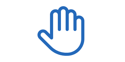 Open hand icon