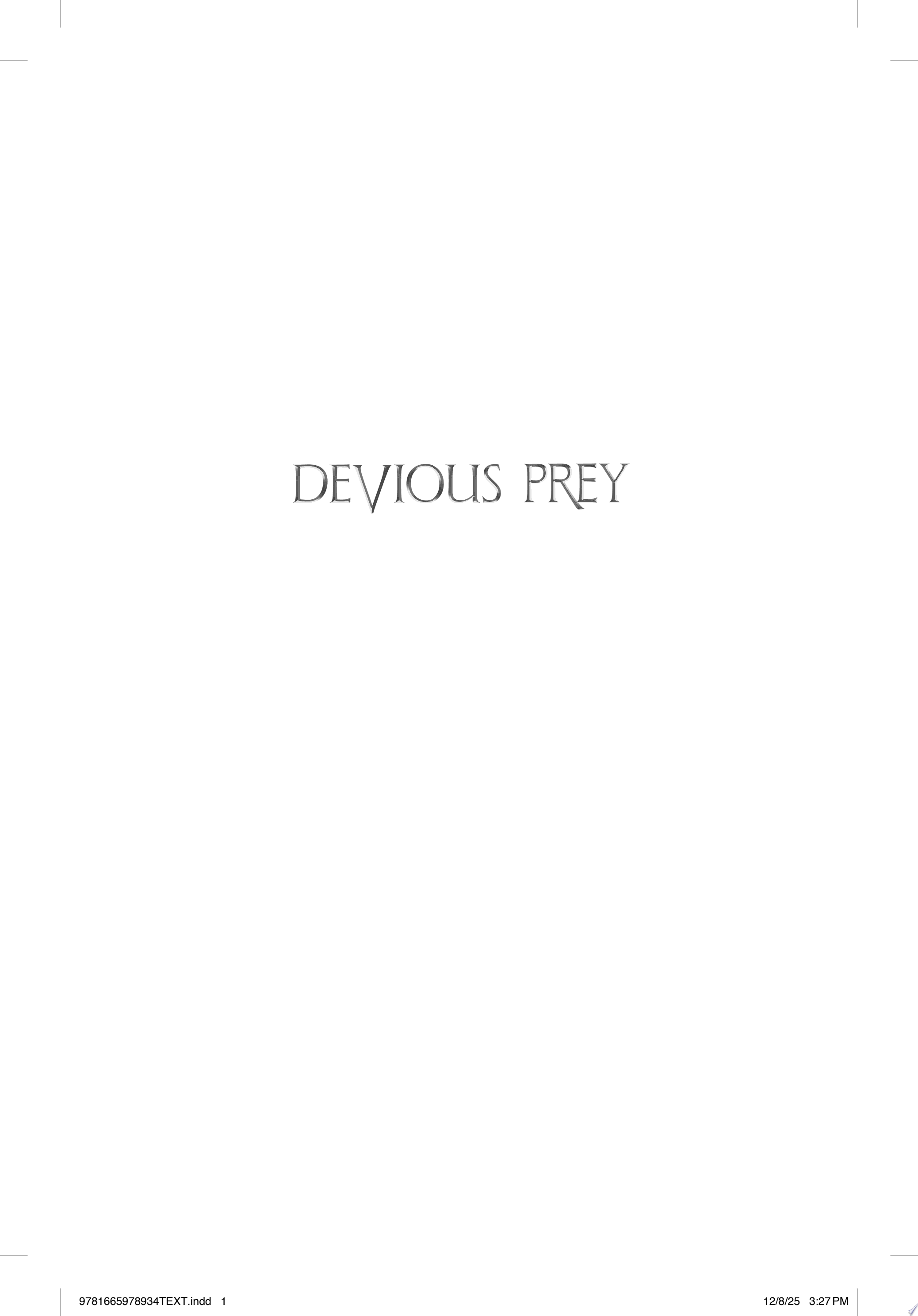 Image for "Devious Prey"