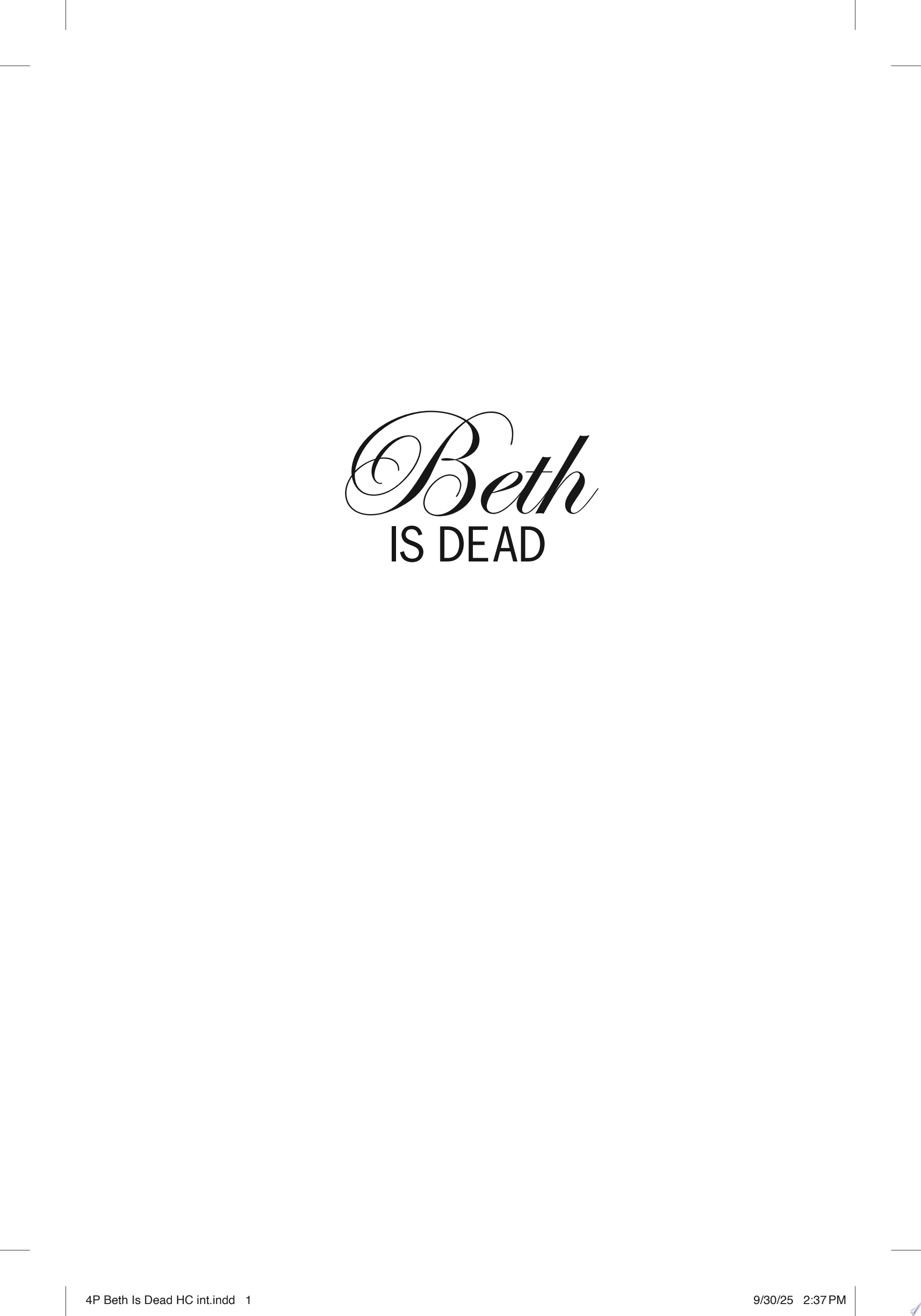 Image for "Beth Is Dead"