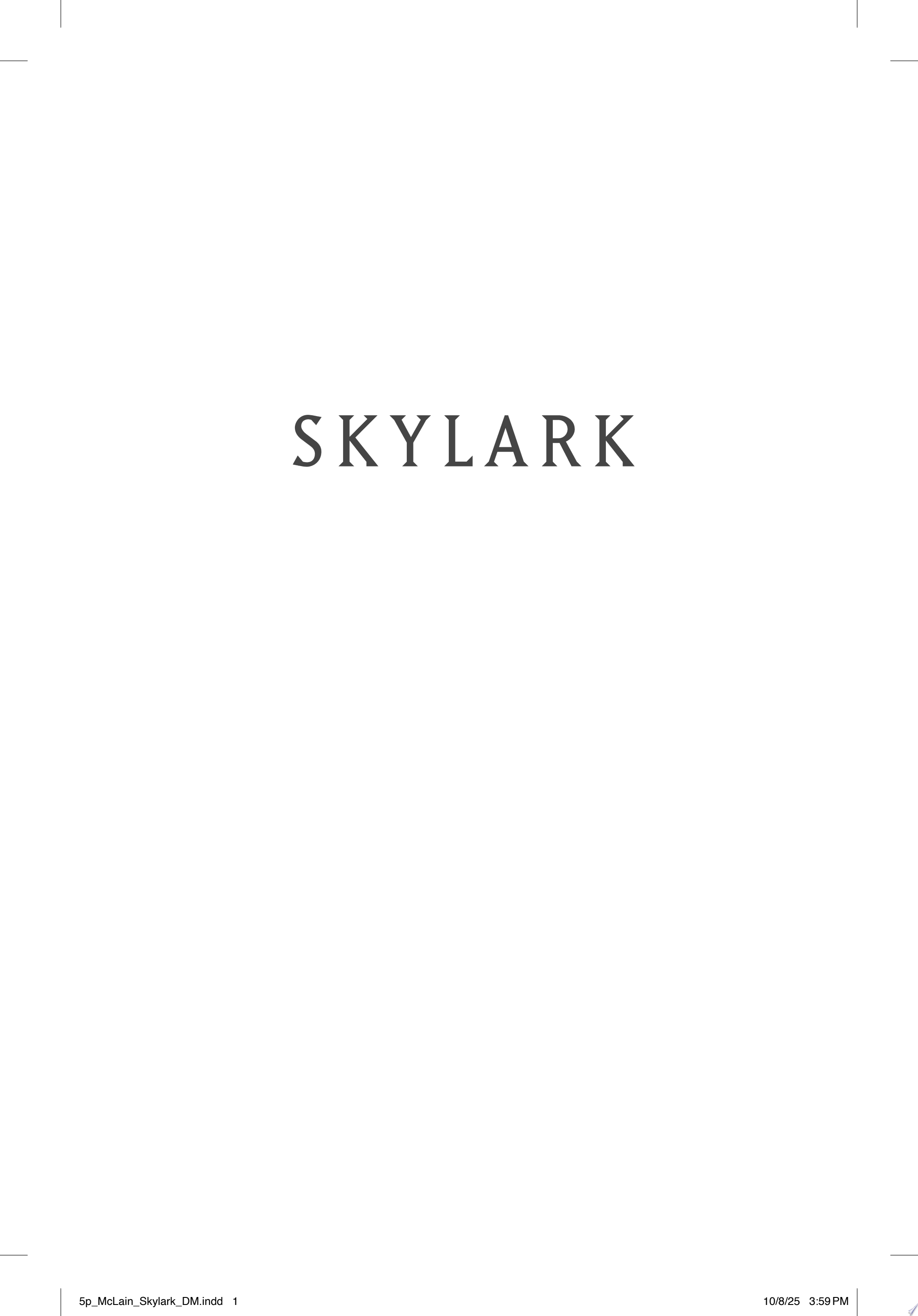 Image for "Skylark"
