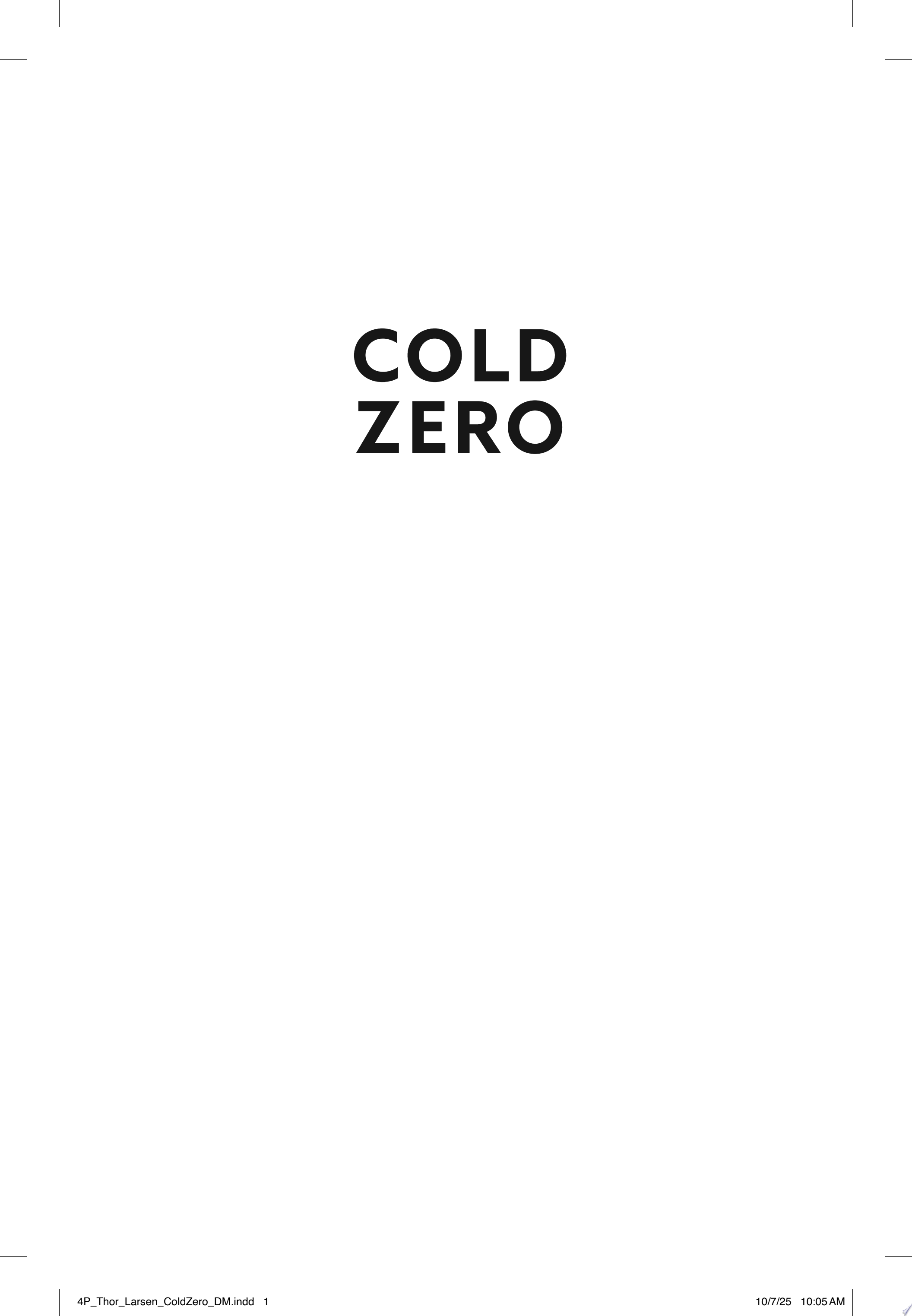 Image for "Cold Zero"