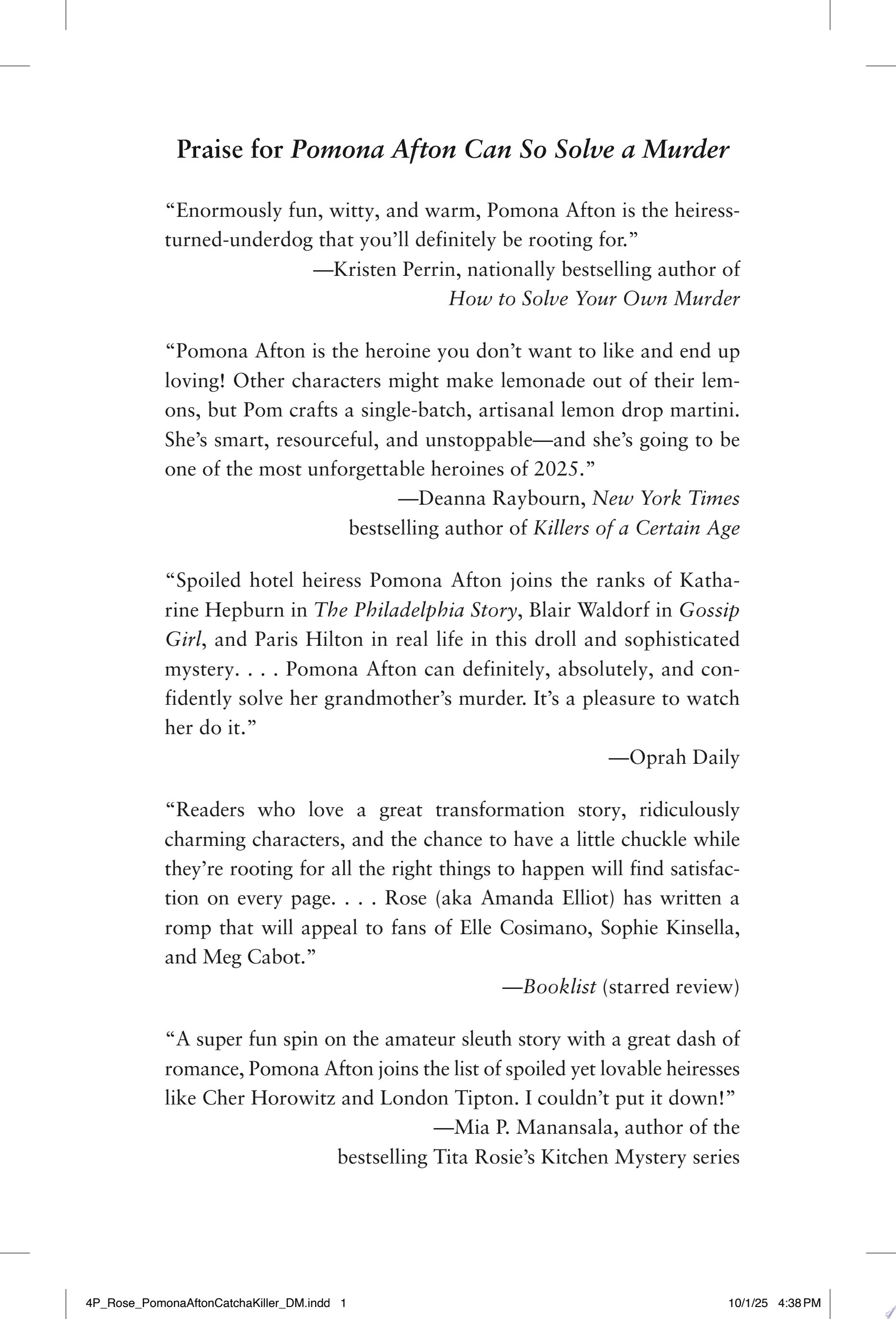 Image for "Pomona Afton Can Totally Catch a Killer"