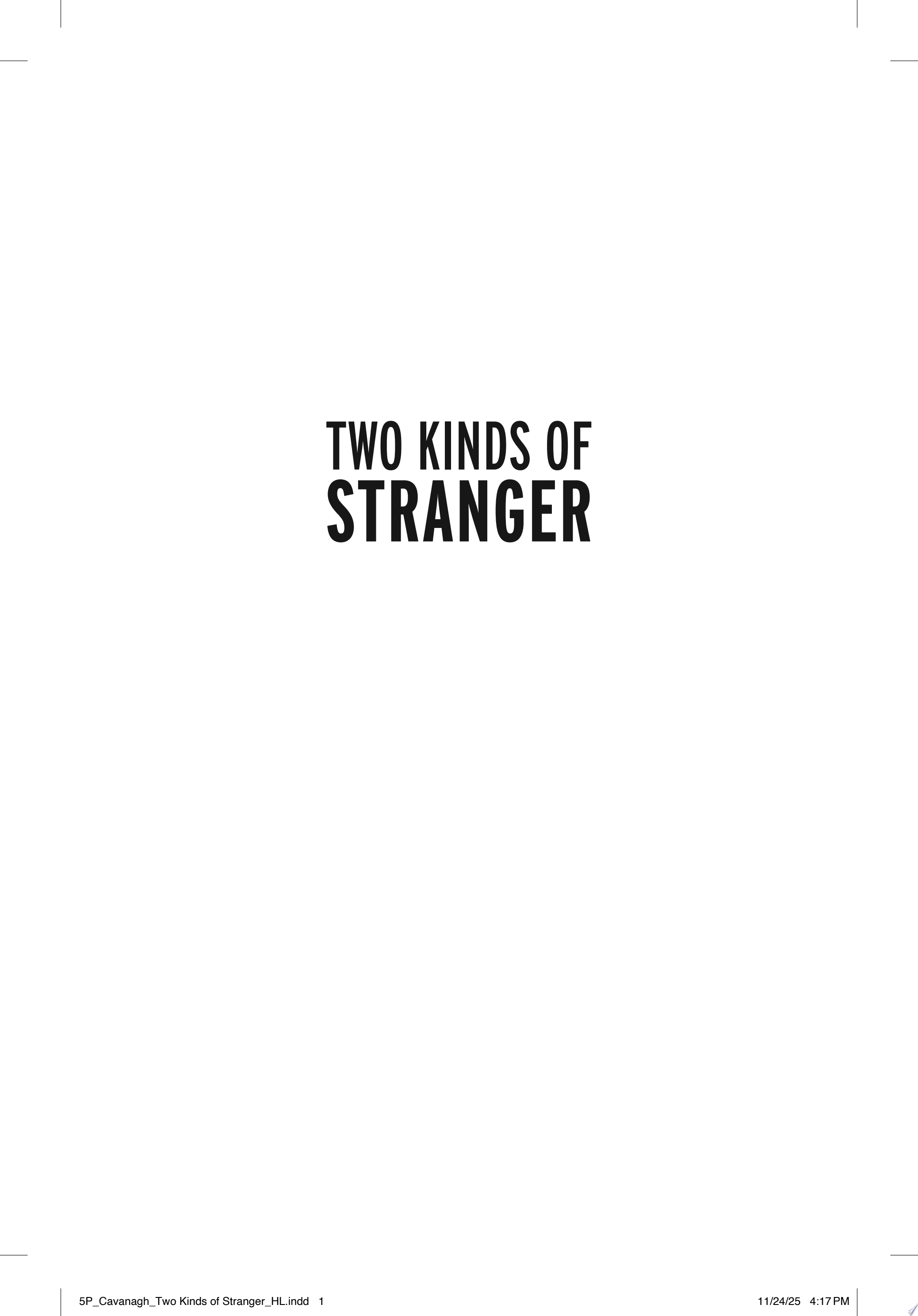 Image for "Two Kinds of Stranger"