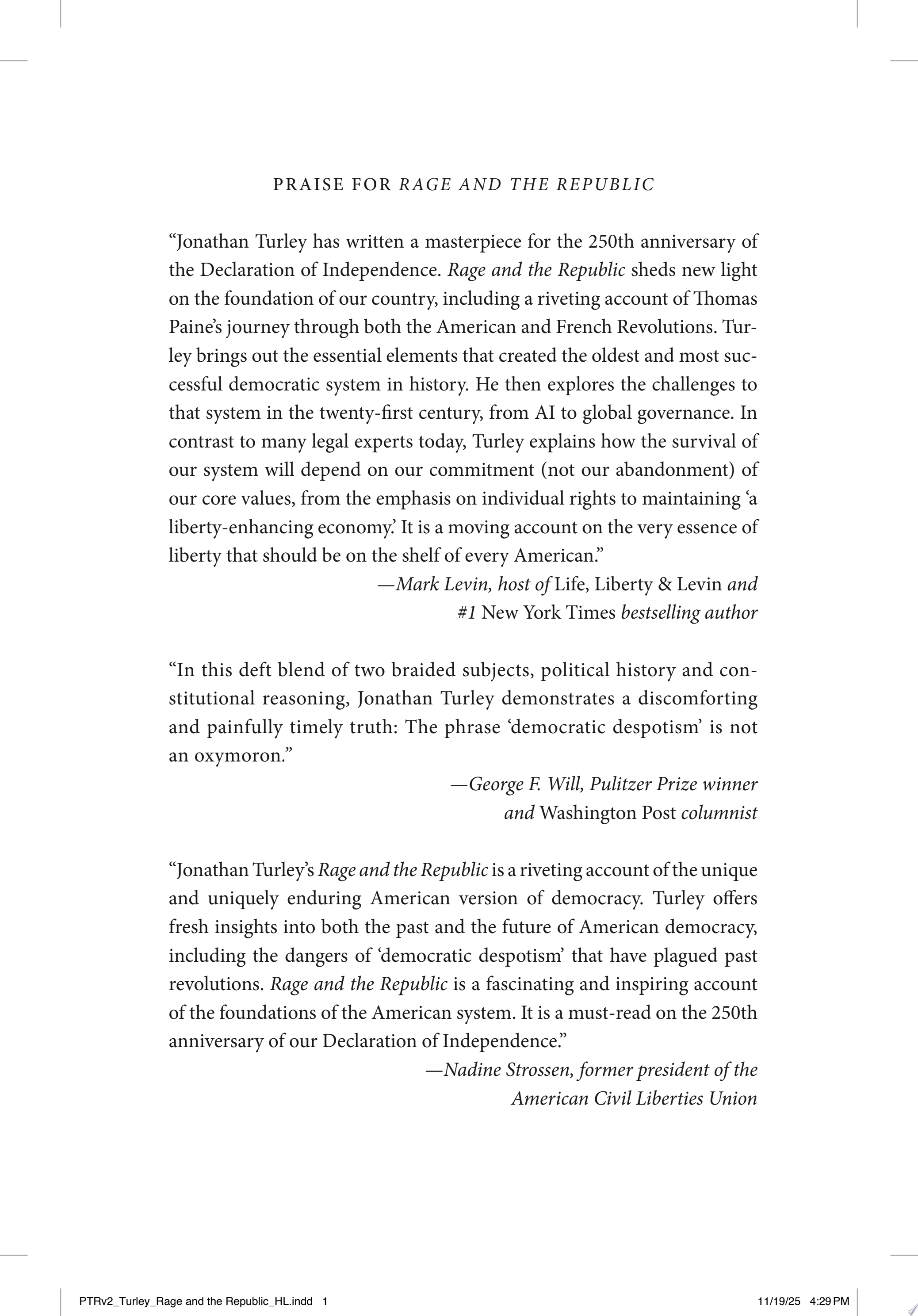 Image for "Rage and the Republic"