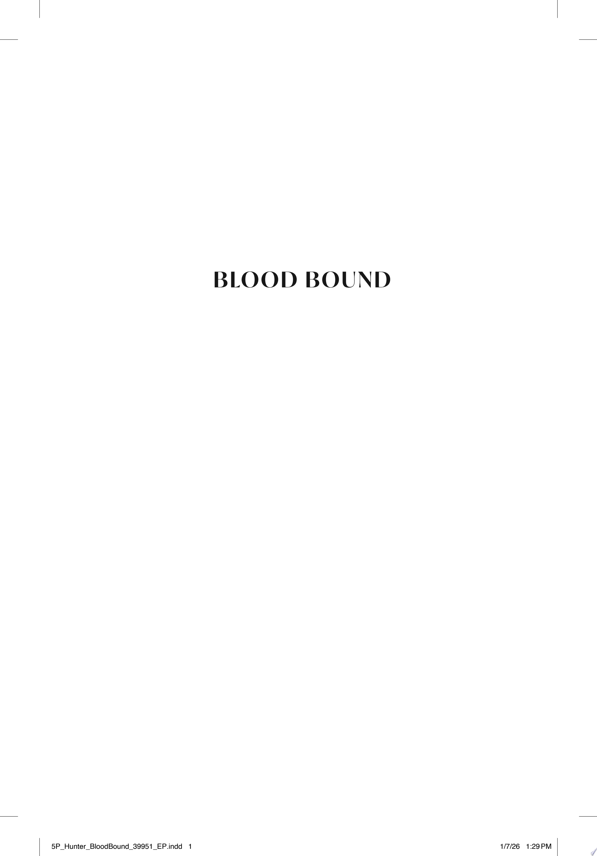 Image for "Blood Bound (Deluxe Edition)"