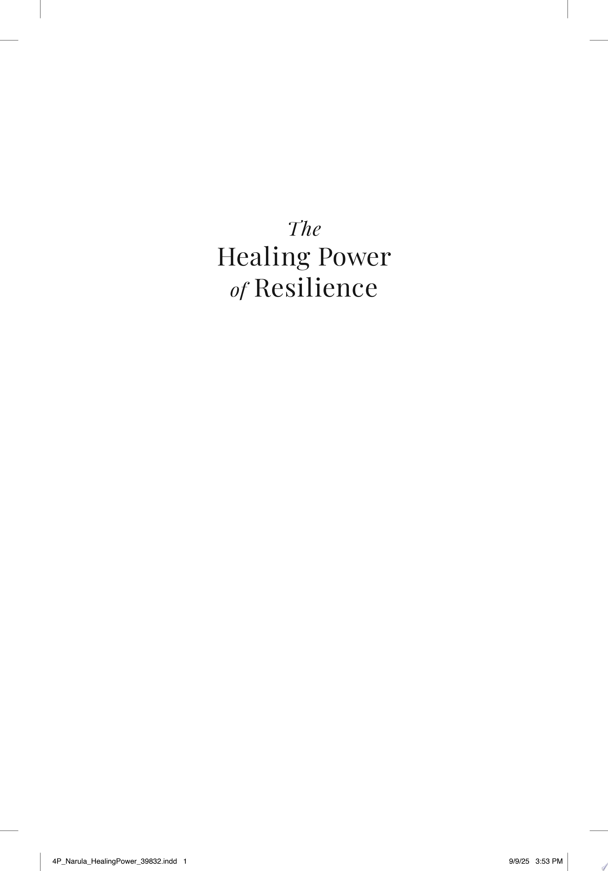Image for "The Healing Power of Resilience"