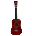 a 6 string guitar made with red wood