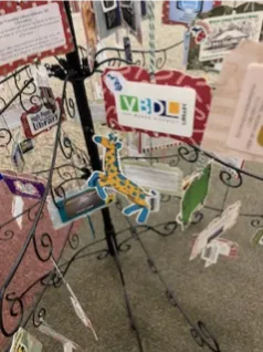 Library Card with giraffe 